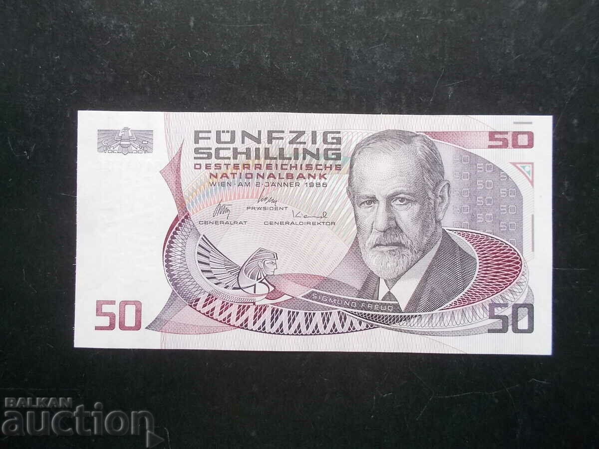 AUSTRIA, 50 shillings, 1986, UNC