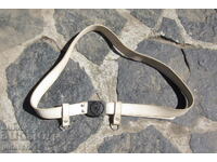 παλιά βουλγαρική αστυνομική ζώνη με πόρπη τροχαίας τροχαίας