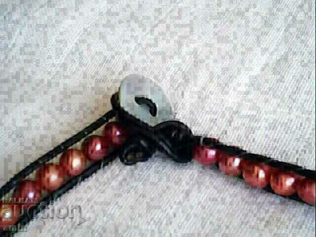 old beautiful necklace of natural pearls 100 real baroque with price 25.00 BGN | € 12.78