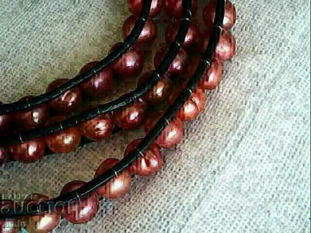 стар красив колие от естествени перли 100 истински барок - 5