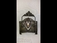 Antique stand for letters, papers, napkin holder