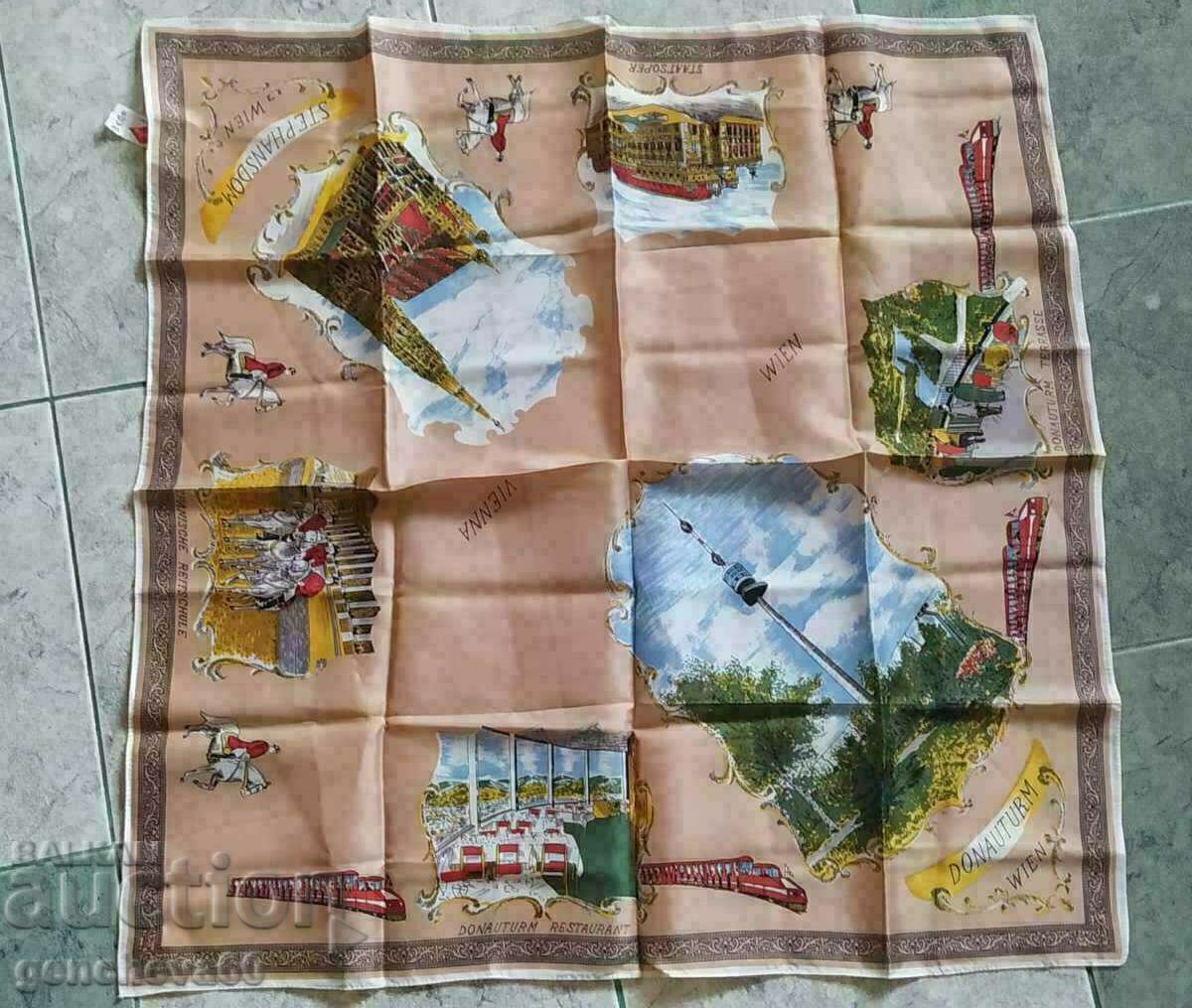 Silk new scarf 60s equestrian theme/Austria with price 21.00 BGN | € 10.74 Silk new scarf 60s equestrian theme/Austria with price 21.00 BGN | € 10.74