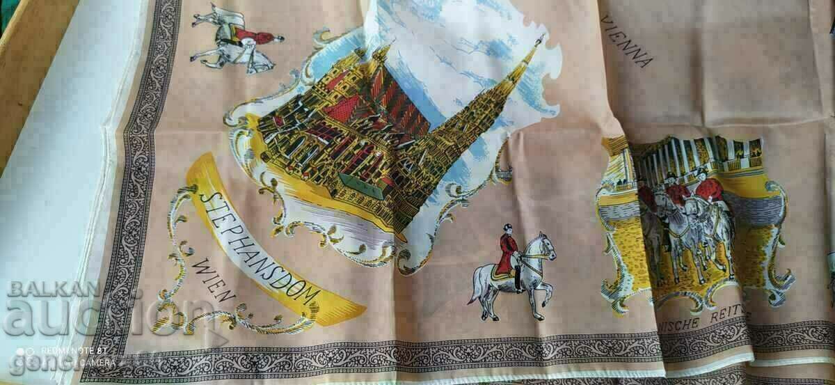 Silk new scarf 60s equestrian theme/Austria - 5 Silk new scarf 60s equestrian theme/Austria - 5