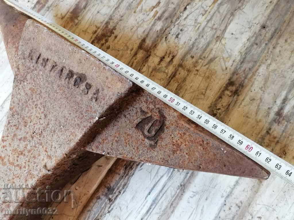Old anvil KISTARC & J/NOVA LARGE 70kg blacksmith tool - 6 Old anvil KISTARC & J/NOVA LARGE 70kg blacksmith tool - 6