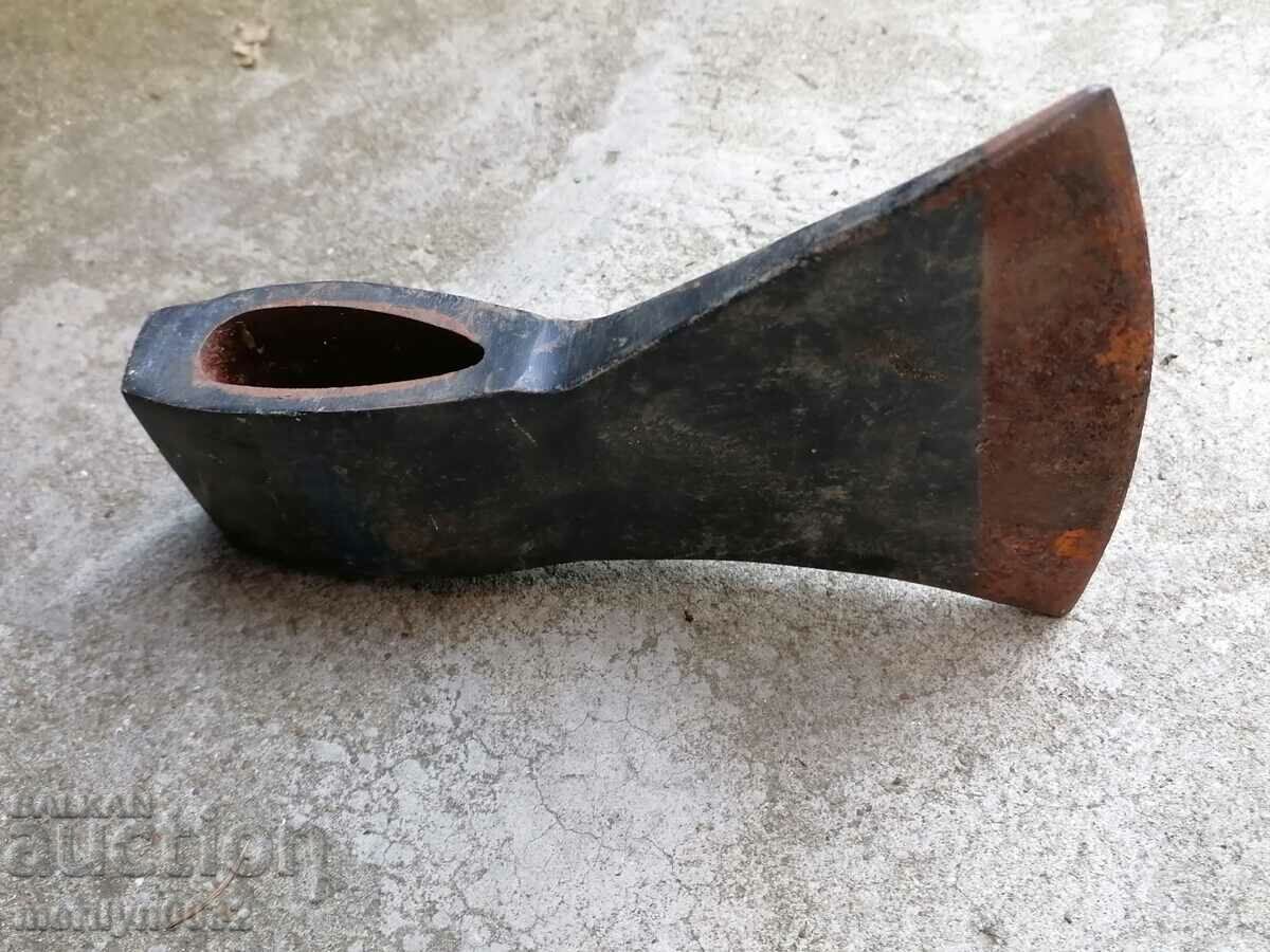An old ax shaft tool wrought iron - 5