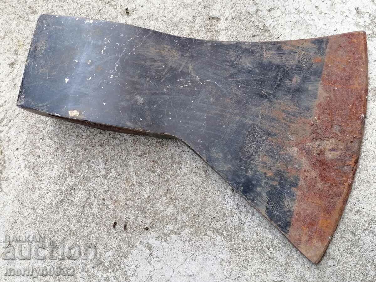An old ax shaft tool wrought iron - 6