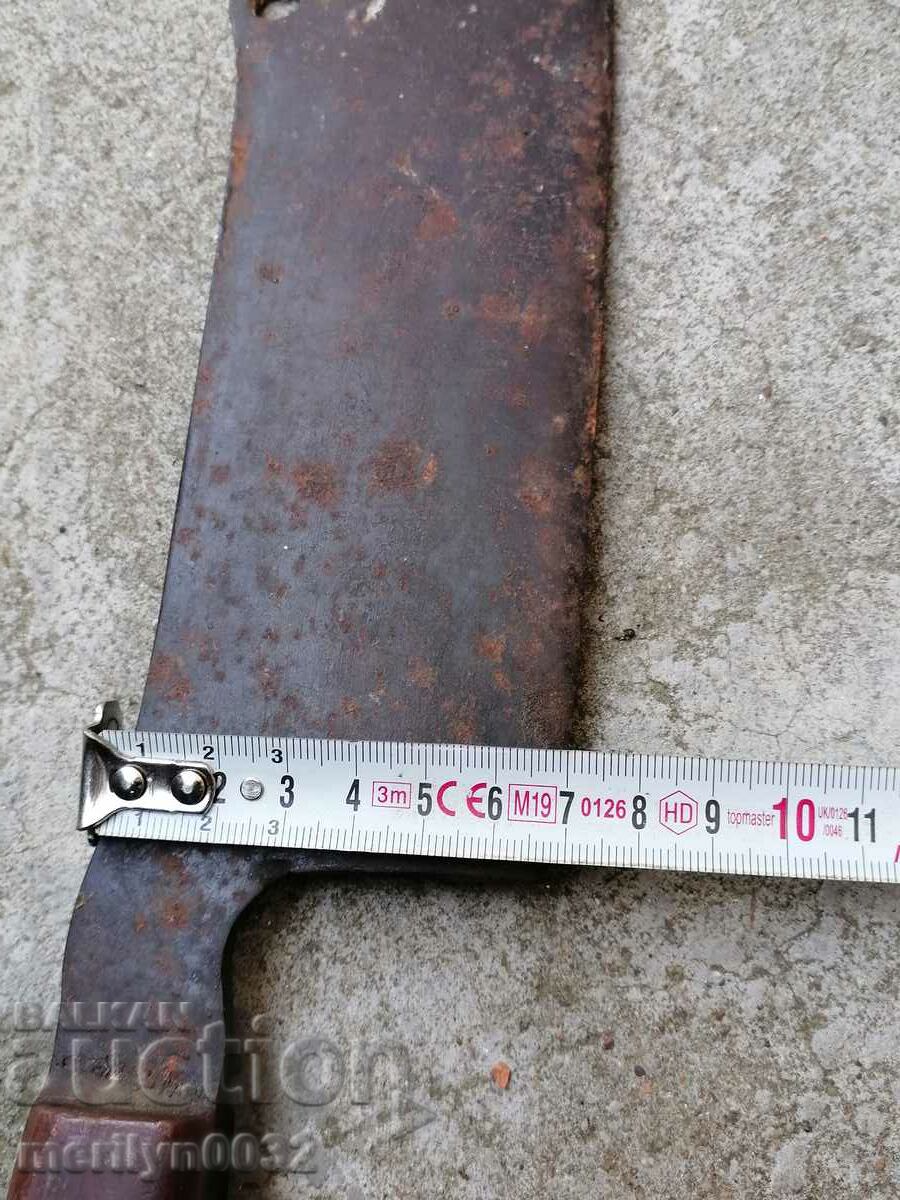 Old forged saber, ax, pole, knife, machete - 6