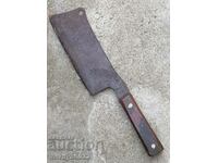 Old forged saber, ax, pole, knife, machete