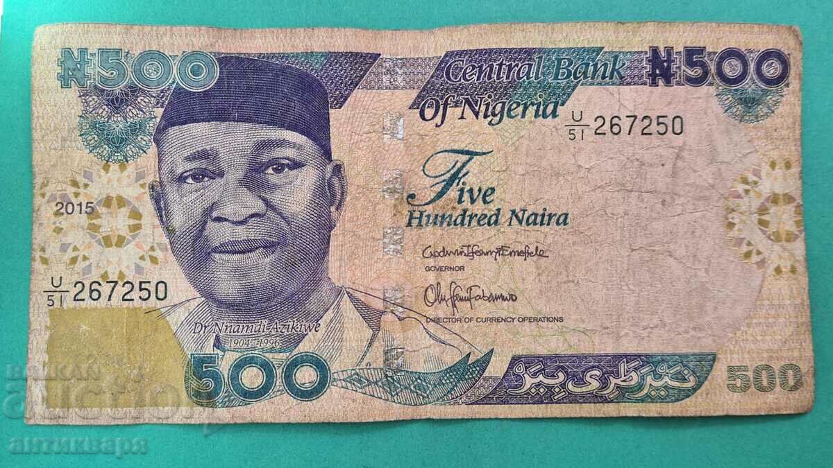 Nigeria 500 Naira 2015 - 99