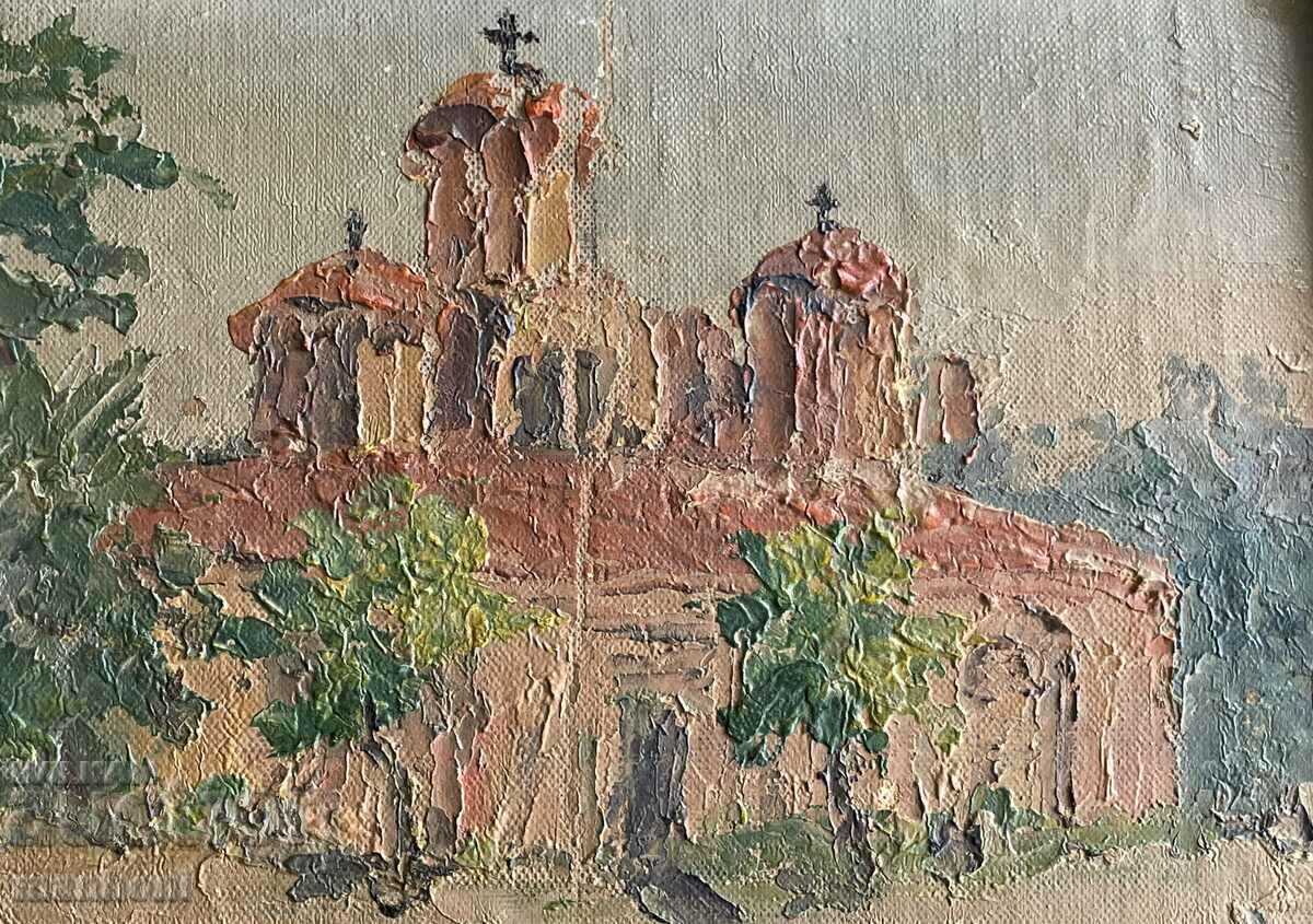 Auction 1584 Unknown author Church oil on canvas period 1910-1918 Auction 1584 Unknown author Church oil on canvas period 1910-1918