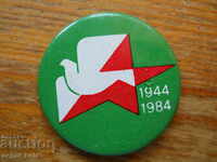 large "1944 - 1984" badge