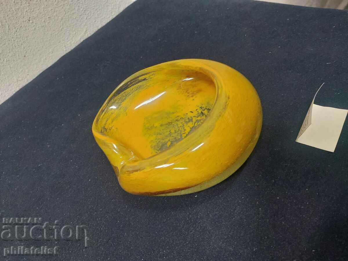 Ashtray - Colored glass - New with price 8.00 BGN | € 4.09