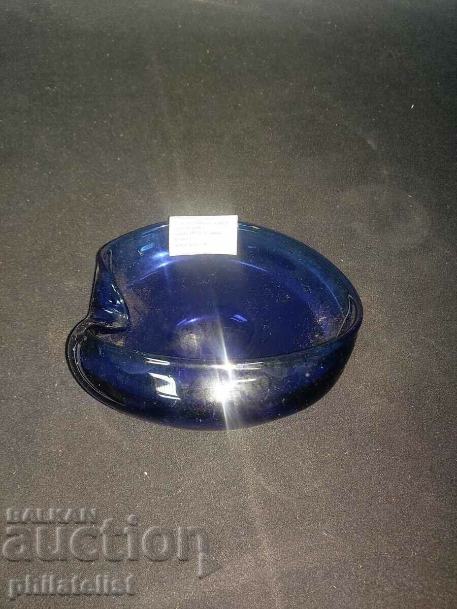 Ashtray - Blue glass