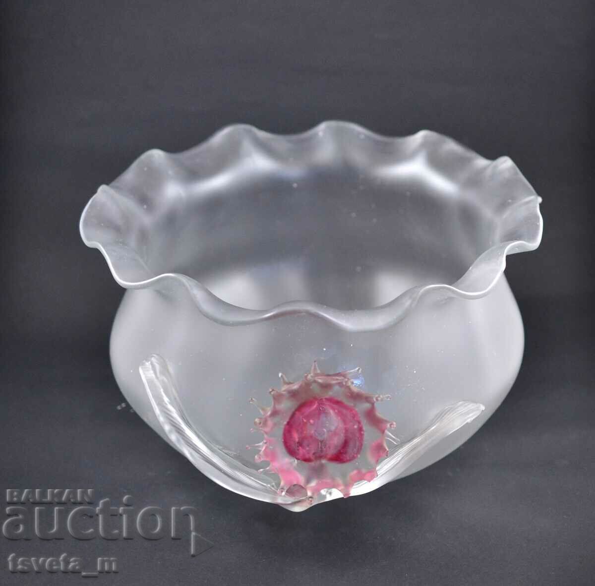 Handmade glass bowl bowl