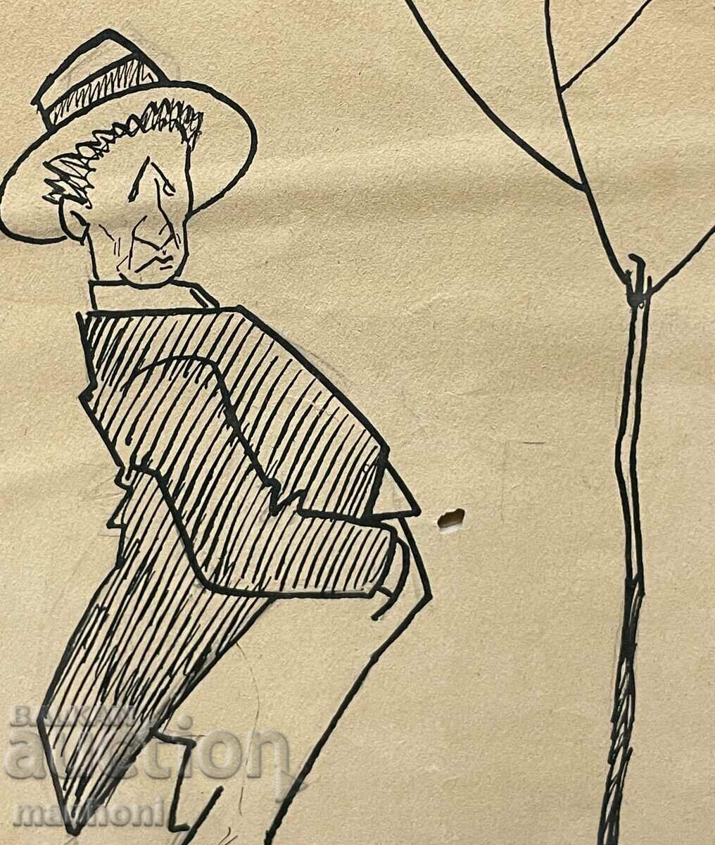 1598 Alexandru Bozhinov desen animat Rayko Alexiev 1915 Semnat - 5