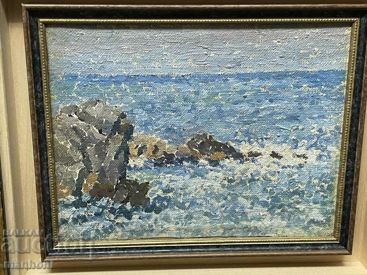 1600 Preslav Karshovski Sea ulei pe pânză R. 43 / 37 cm. cu preț € 383.47 | 750.00 BGN