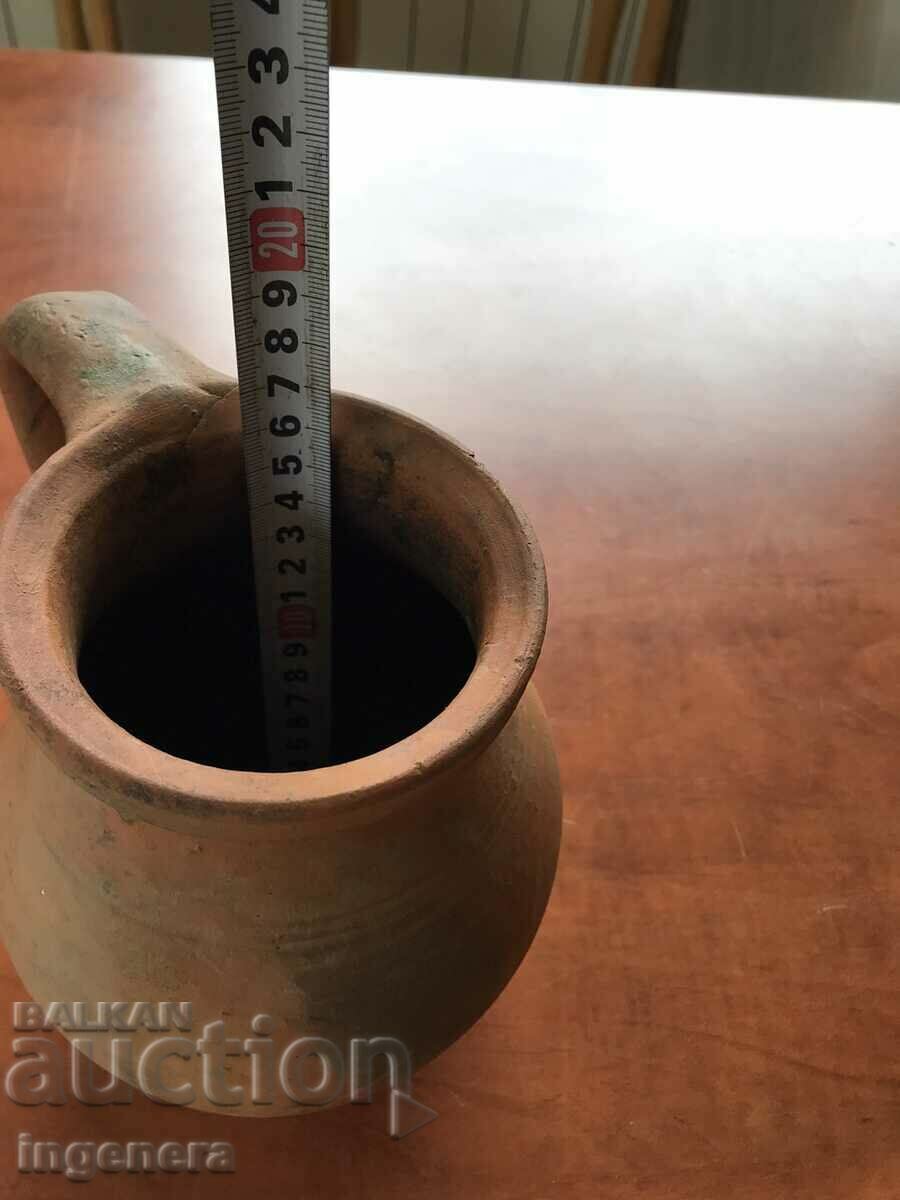 Auction OLD CERAMIC POT - FOR BOB OR INTERIOR Auction OLD CERAMIC POT - FOR BOB OR INTERIOR