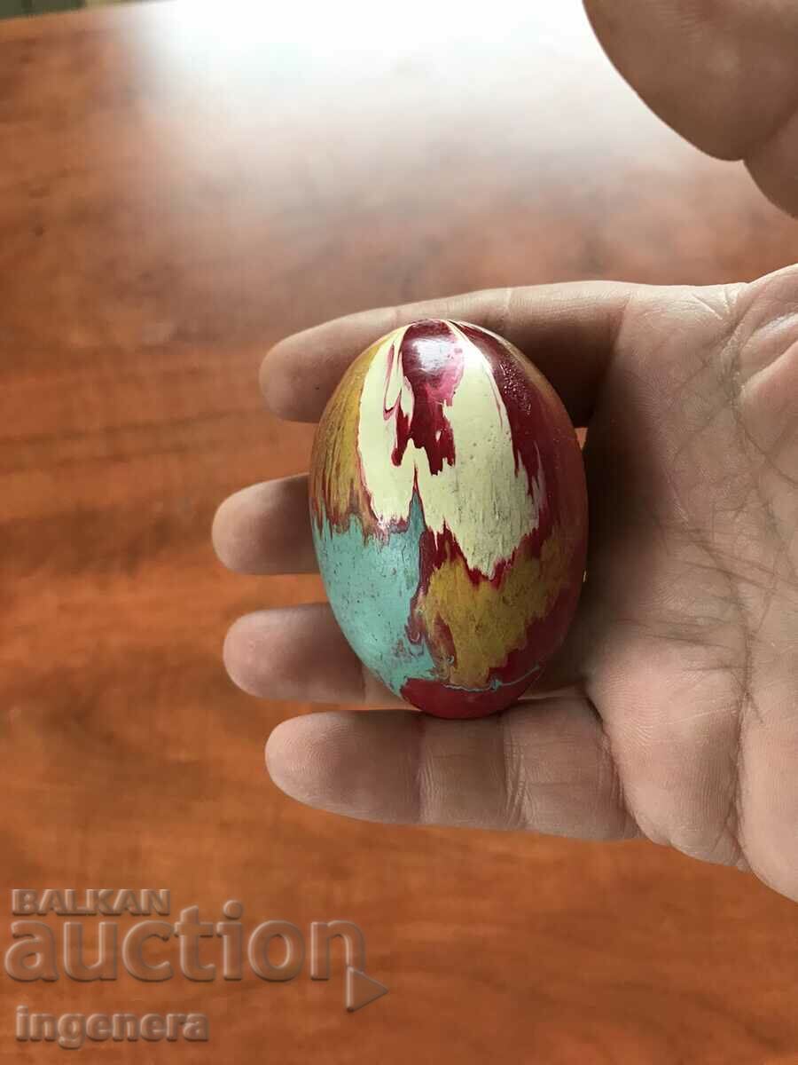 PATTERNED WOODEN HAND PAINTED EASTER EGG PATTERNED WOODEN HAND PAINTED EASTER EGG