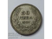50 лева сребро България 1930 -  сребърна монета #46