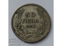 50 лева сребро България 1930 -  сребърна монета #48