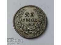 50 leva silver Bulgaria 1930 - silver coin #50