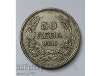 50 leva argint Bulgaria 1930 - monedă de argint #51