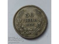 50 leva silver Bulgaria 1930 - silver coin #52