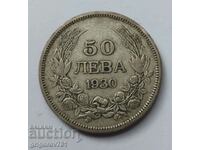50 лева сребро България 1930 -  сребърна монета #54