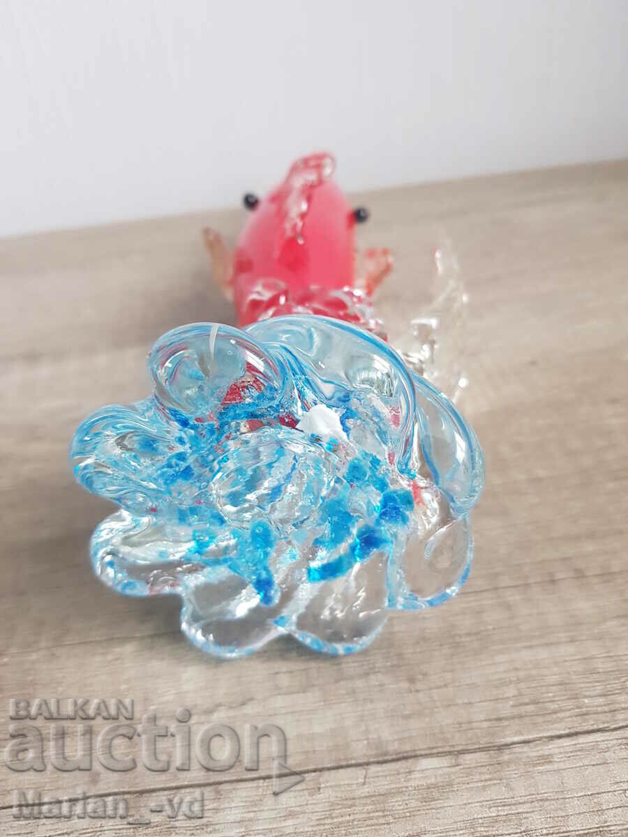 Delivery of Multicolored Fish - Murano Glass Vase Barbini 1950 Delivery of Multicolored Fish - Murano Glass Vase Barbini 1950