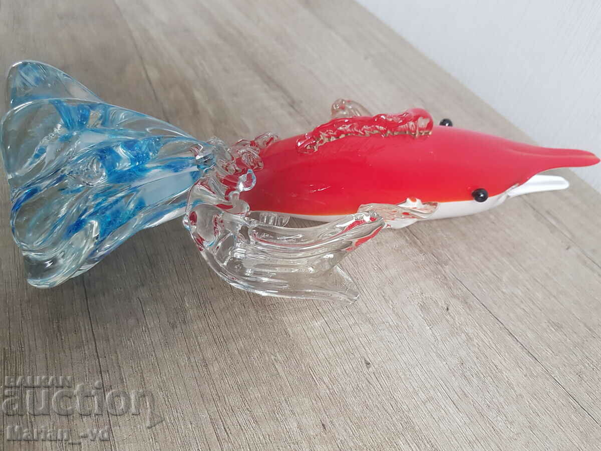 Multicolored Fish - Murano Glass Vase Barbini 1950 - 5 Multicolored Fish - Murano Glass Vase Barbini 1950 - 5