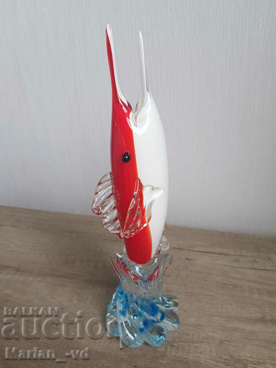 Multicolored Fish - Murano Glass Vase Barbini 1950 - 6 Multicolored Fish - Murano Glass Vase Barbini 1950 - 6