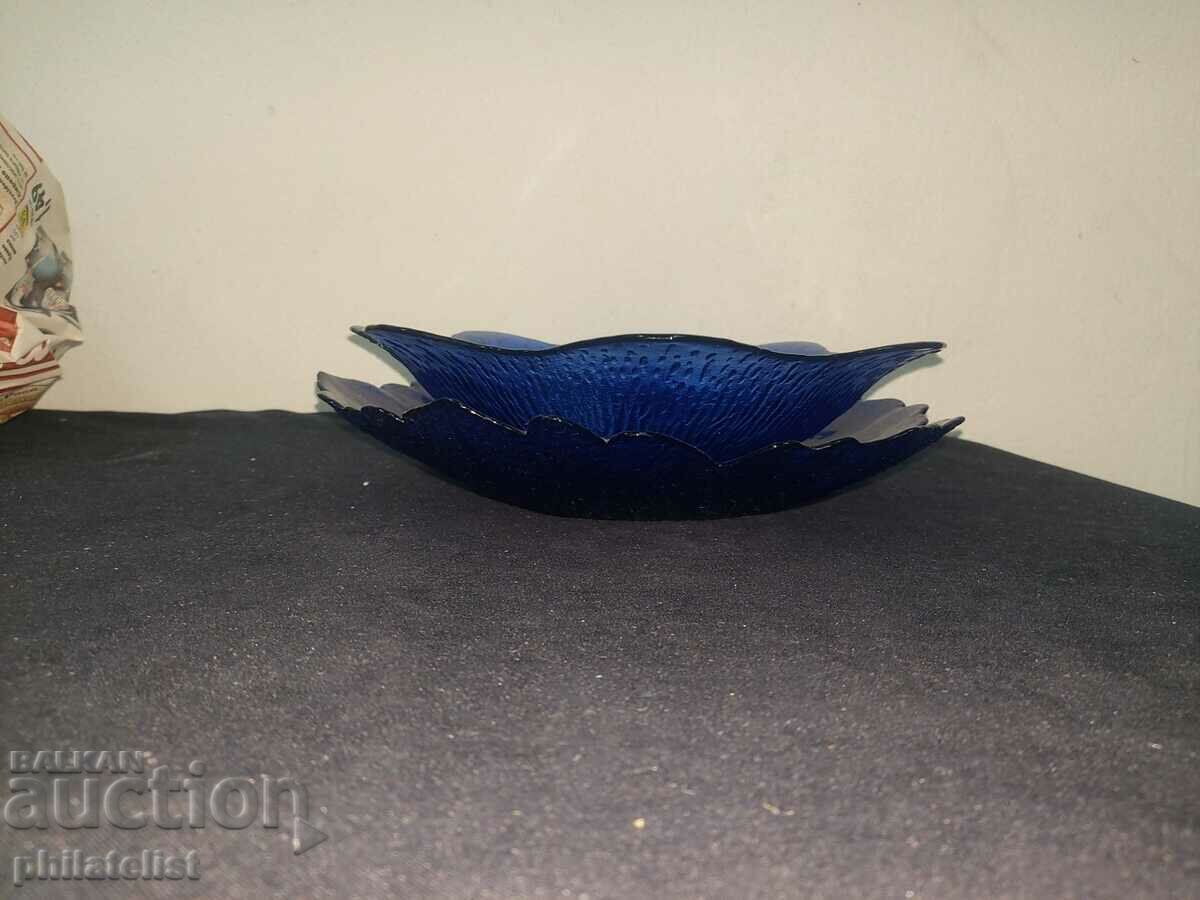 Set - 2 bowls - blue glass with price 8.00 BGN | € 4.09
