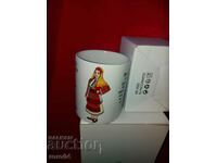 ЧАША - ПОРЦЕЛАН - НАРОДНА НОСИЯ - NEW
