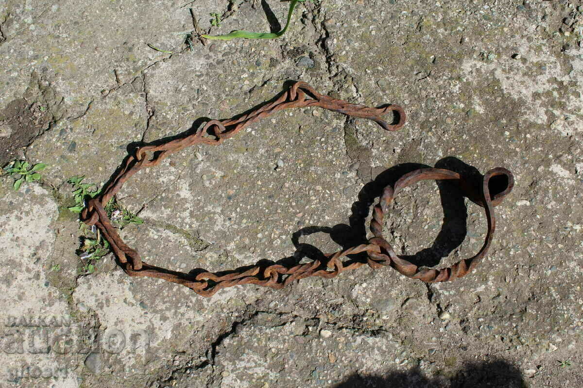 Old hand forged shackle