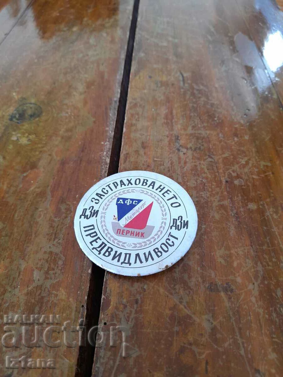Old badge SFS Metalurg Pernik, DZI