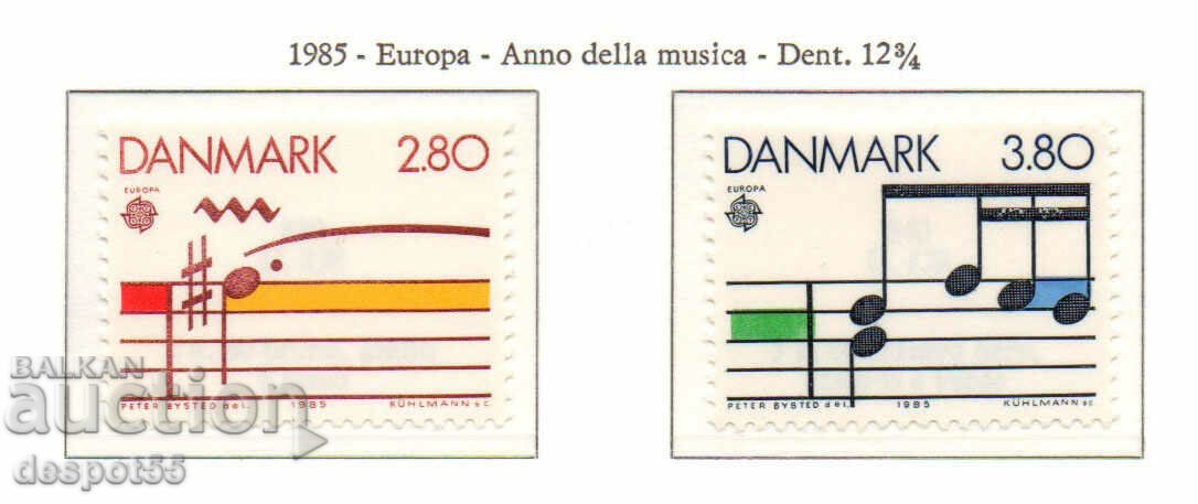 1985. Danemarca. EUROPA - Anul Muzicii Europene.