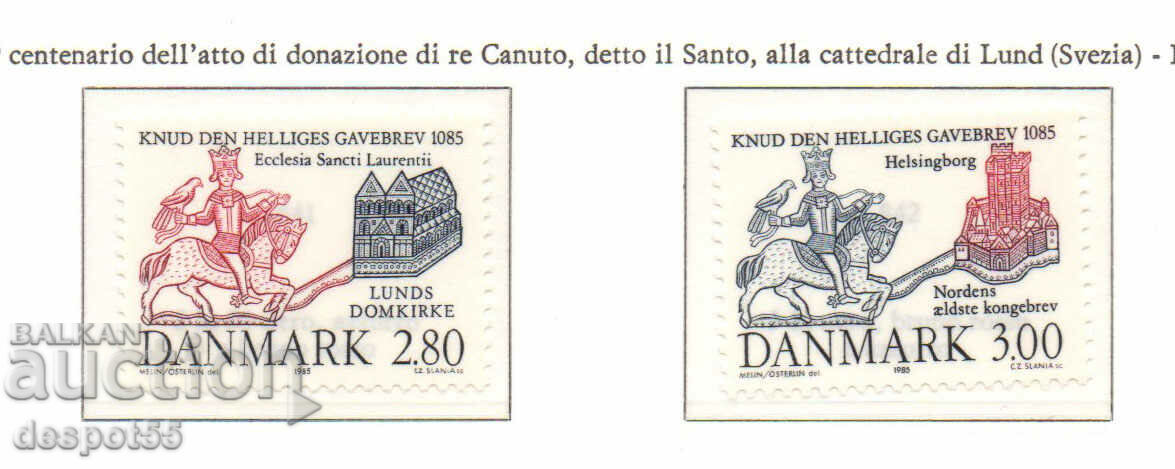 1985. Denmark. Grant of land to St. Knut for the cathedral.