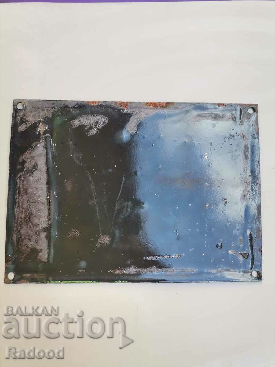 Auction  Enamelled signboard