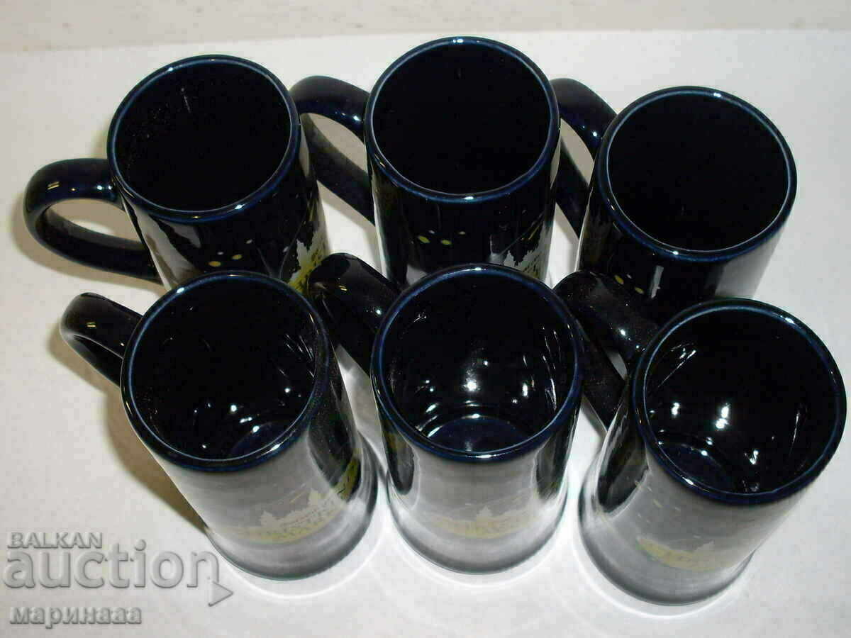 Auction  SET OF TALL GLASSES. PORCELAIN. GERMANY