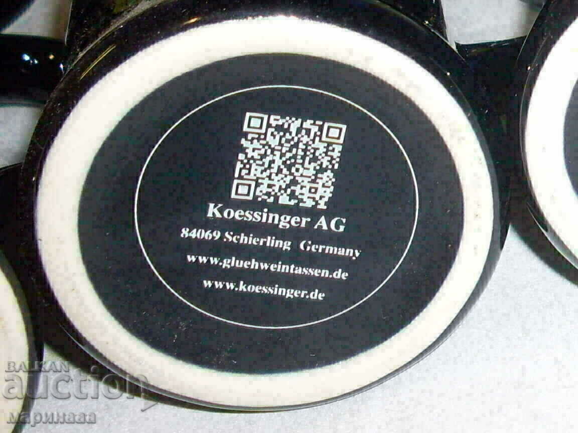 Delivery of SET OF TALL GLASSES. PORCELAIN. GERMANY