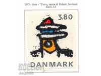 1985. Danemarca. Pictură abstractă de Robert Jacobsen.