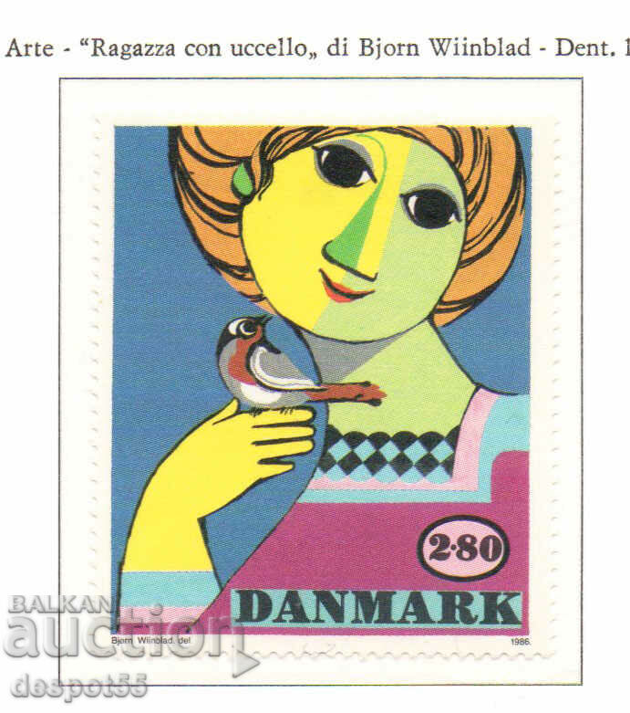 1986. Denmark. Painting by Bjorn Winblad.