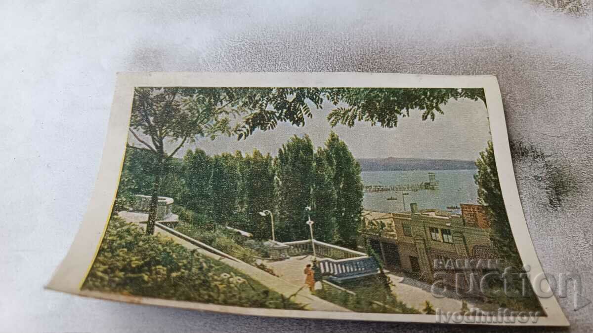 Пощенска картичка Сталин Морските бани 1951