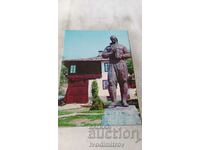 Пощенска картичка Дряново Паметникът на Кольо Фичето 1973