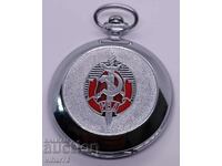 молния-джобен часовник 18 камъка