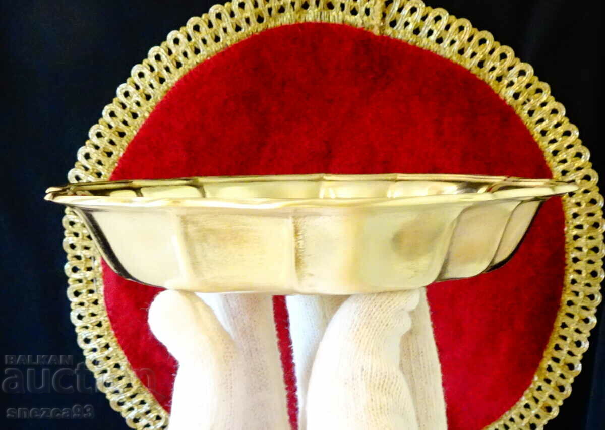 Bronze salad bowl, cup, baroque - 5 Bronze salad bowl, cup, baroque - 5