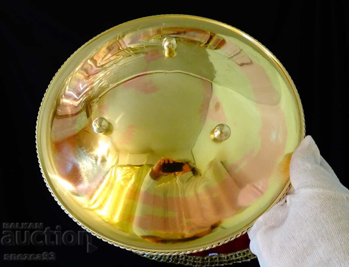 Δημοπρασία Επιχρυσωμένο χάλκινο φρουτιέρα 24 εκ Δημοπρασία Επιχρυσωμένο χάλκινο φρουτιέρα 24 εκ