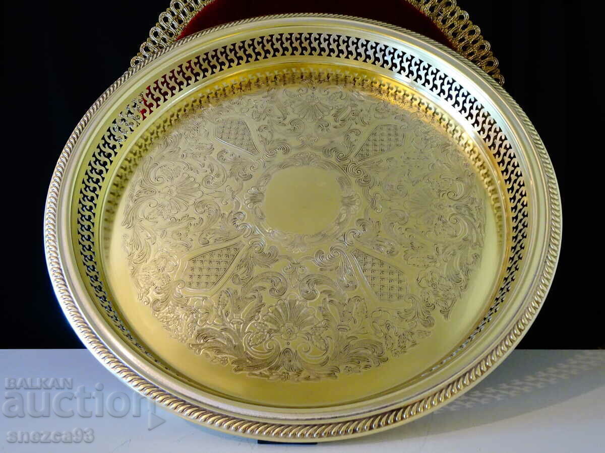 Canadian Bronze Viking Plate Tray, Fabulous Baroque with price 59.00 BGN | € 30.17