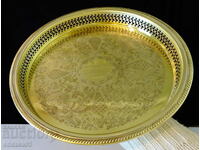 Canadian bronze tray Viking Plate, Art Deco