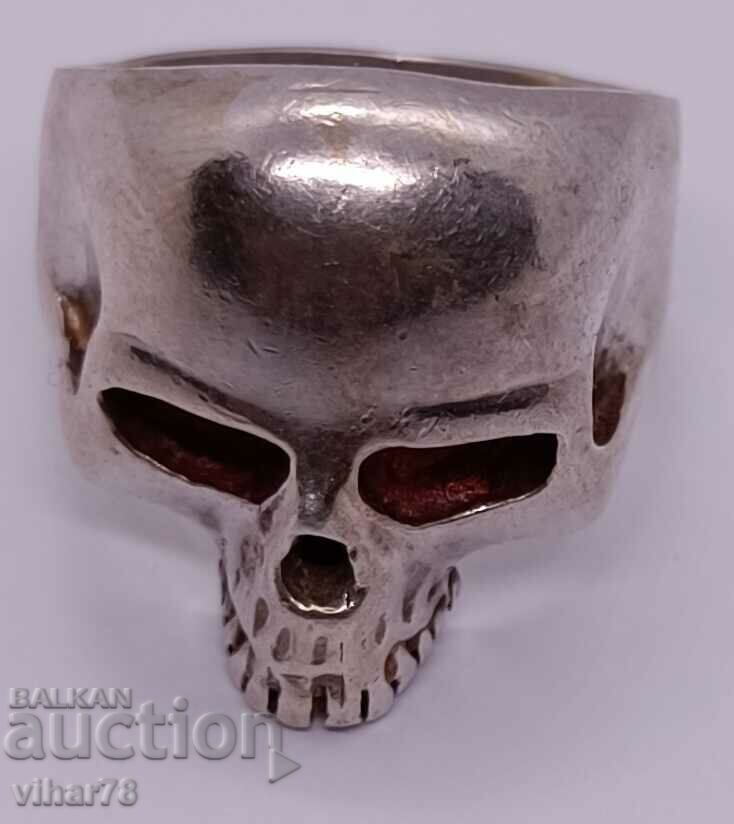 SILVER SKULL RING with price 159.99 BGN | € 81.80